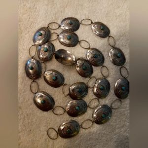 Navajo Ladies Concha Belt w/turquoise